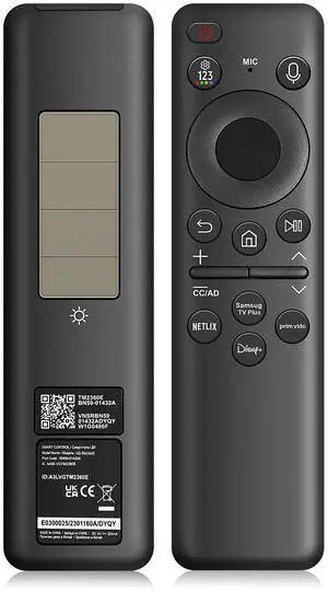Seayoo BN59-01432A Solar Frame TV Remote Replacement for Samsung Smart TV with Voice Bluetooth Rechargeable Solar Cell, Compatible with Samsung 2020 to 2025 Neo LED 4K Ultra HD TV Solar Re Seayoo BN59-01432A Solar Frame TV Remote Replacement for Samsung Smart TV with Voice Bluetooth Rechargeable Solar Cell, Compatible with Samsung 2020 to 2025 Neo LED 4K Ultra HD TV Solar Re