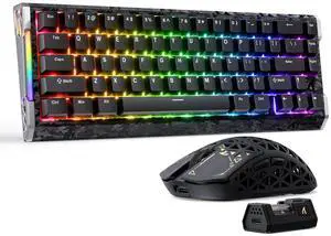 ATTACK SHARK R68HE&R5 Ultra 8K Gaming Keyboard and Mouse Combo,Hall Effect Magnetic Wired Keyboard,39g Ultralight Carbon Diber Wireless Gaming Mouse 42K DPI,RGB Light,Web Diver for Win/Mac,Blac ATTACK SHARK R68HE&R5 Ultra 8K Gaming Keyboard and Mouse Combo,Hall Effect Magnetic Wired Keyboard,39g Ultralight Carbon Diber Wireless Gaming Mouse 42K DPI,RGB Light,Web Diver for Win/Mac,Blac