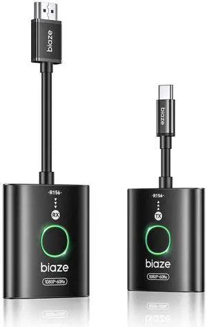 Biaze USB C Wireless HDMI Transmitter and Receiver2026 Upgrade ModelWirelessly cast Your Phone or Laptop Screen to a DisplayPlug and Play, no downloads or Complex Setup Required Biaze USB C Wireless HDMI Transmitter and Receiver2026 Upgrade ModelWirelessly cast Your Phone or Laptop Screen to a DisplayPlug and Play, no downloads or Complex Setup Required
