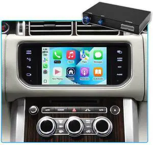 Wireless Carplay & Android Auto Retrofit Kit for Land Rover Range Rover Evoque Discovery 4 Jaguar XE XF F-PACE Bosch System Support Mirror Link, Steering Wheel Control, OEM Camera, 5GHz WiFi Wireless Carplay & Android Auto Retrofit Kit for Land Rover Range Rover Evoque Discovery 4 Jaguar XE XF F-PACE Bosch System Support Mirror Link, Steering Wheel Control, OEM Camera, 5GHz WiFi