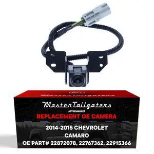 Master Tailgaters Replacement for Chevrolet Camaro Coupe/Convertible (2014-2015) Backup Camera OE Part # 22872078, 22767362, 22915366 Master Tailgaters Replacement for Chevrolet Camaro Coupe/Convertible (2014-2015) Backup Camera OE Part # 22872078, 22767362, 22915366