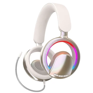 Xmenha Open Ear Open-Back Headphones Wireless Bluetooth Gaming Headset with Removable Mic for PC Switch Xbox One PS4 PS5, 3.5mm Wired Breathable Lightweight Over Ear Headphones Adjustable RGB L Xmenha Open Ear Open-Back Headphones Wireless Bluetooth Gaming Headset with Removable Mic for PC Switch Xbox One PS4 PS5, 3.5mm Wired Breathable Lightweight Over Ear Headphones Adjustable RGB L