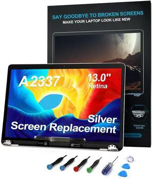 JYYSCRN A2337 Screen Replacement A2337 LCD for 13 inches MacBook M1 air 2020 Year 2560x1600 Replacement LCD Full Assembly for EMC 3598 MGN63 Silver JYYSCRN A2337 Screen Replacement A2337 LCD for 13 inches MacBook M1 air 2020 Year 2560x1600 Replacement LCD Full Assembly for EMC 3598 MGN63 Silver