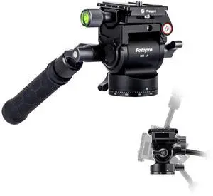 Fotopro Video Tripod Fluid Head, 360 Pan Tilt Head with Quick Release Plate, -75 to 90 Tilt, Safety Lock for DSLR Cameras, Camcorders & Video Shooting, Max Load 3kg/6.6 lbs, MH-4A Fotopro Video Tripod Fluid Head, 360 Pan Tilt Head with Quick Release Plate, -75 to 90 Tilt, Safety Lock for DSLR Cameras, Camcorders & Video Shooting, Max Load 3kg/6.6 lbs, MH-4A