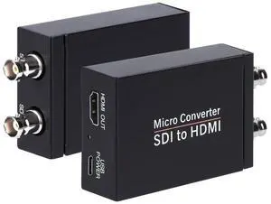Anber-Tech SDI to HDMI Converter, SDI to HDMI Audio De-embedder Support 3G-SDI, HD-SDI, SD-SDI Auto Format Detection and Stereo Audio De-embedder, SDI Loopout (Black) Anber-Tech SDI to HDMI Converter, SDI to HDMI Audio De-embedder Support 3G-SDI, HD-SDI, SD-SDI Auto Format Detection and Stereo Audio De-embedder, SDI Loopout (Black)