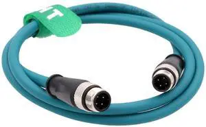 HangTon Sensor Ethernet Data Cable M12 D-Coded 4 Pin for Baumer Sick Profinet EtherCat Automation Industrial Network CAT5e 24AWG Soft Shield Waterproof 8M HangTon Sensor Ethernet Data Cable M12 D-Coded 4 Pin for Baumer Sick Profinet EtherCat Automation Industrial Network CAT5e 24AWG Soft Shield Waterproof 8M