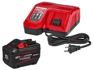 Milwaukee M18 18-Volt Lithium-Ion REDLITHIUM FORGE Starter Kit with 12. 0Ah Battery and Charger 48-59-1813GB Milwaukee M18 18-Volt Lithium-Ion REDLITHIUM FORGE Starter Kit with 12. 0Ah Battery and Charger 48-59-1813GB
