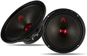 Gaooger MX65P1 Midrange Loudspeaker 6.5" Red Dust Cap, 200W Max, 4 Ohms, Premium Quality Audio Door Speakers for Car or Truck Stereo Sound System, Black (2 Speaker) Gaooger MX65P1 Midrange Loudspeaker 6.5" Red Dust Cap, 200W Max, 4 Ohms, Premium Quality Audio Door Speakers for Car or Truck Stereo Sound System, Black (2 Speaker)