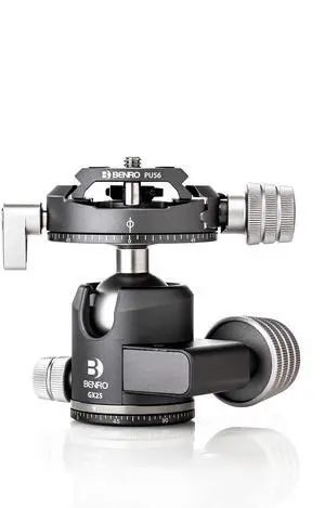 Benro GX25 Two Series Arca-Swiss Style Low Profile Aluminum Ballhead with PU56 Camera Plate (GX25) Benro GX25 Two Series Arca-Swiss Style Low Profile Aluminum Ballhead with PU56 Camera Plate (GX25)