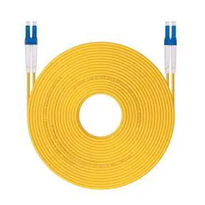 OS2 LC to LC Fiber Patch Cable, 50m Single Mode SFP Fiber Jumper, Duplex LC-LC 9/125um, LSZH, 164ft, for 1G/10G SMF SFP Transceiver, Router, Networks and More, Yellow OS2 LC to LC Fiber Patch Cable, 50m Single Mode SFP Fiber Jumper, Duplex LC-LC 9/125um, LSZH, 164ft, for 1G/10G SMF SFP Transceiver, Router, Networks and More, Yellow