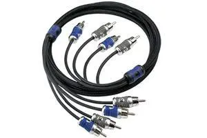 KICKER 46QI44 Q-Series 4-Channel RCA Interconnects, 4.0 Meter KICKER 46QI44 Q-Series 4-Channel RCA Interconnects, 4.0 Meter