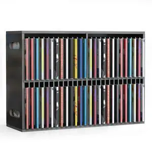 SANFURNEY 52 Slots CD Holder, Wall-Mounted CD Holder Stand, Premium CD Storage Rack for Home and Office, Stackable Disc CD Organizer Desk Stand Ideal for Music Enthusiasts Desk Rack Organizer Black SANFURNEY 52 Slots CD Holder, Wall-Mounted CD Holder Stand, Premium CD Storage Rack for Home and Office, Stackable Disc CD Organizer Desk Stand Ideal for Music Enthusiasts Desk Rack Organizer Black