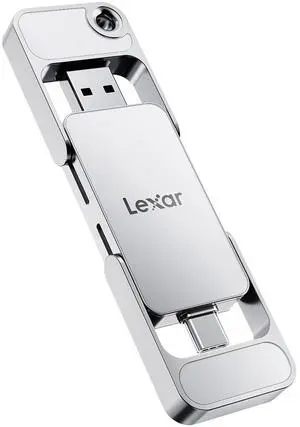 Lexar D70E 2TB Dual Drive External SSD, Up to 2000MB/s Read and 1800MB/s Write, Durable Metal Housing Design, Cable-Free Portable SSD for USB Type-C/Type-A Devices, Compatible with iPhone 17 Lexar D70E 2TB Dual Drive External SSD, Up to 2000MB/s Read and 1800MB/s Write, Durable Metal Housing Design, Cable-Free Portable SSD for USB Type-C/Type-A Devices, Compatible with iPhone 17