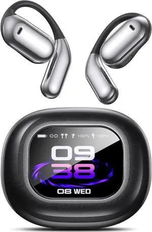 AI Language Translation Earbuds, OWS LCD Touchscreen Real-Time Translator for 144 Languages & Accents Includes Free Subscription Translation Device Earphones for Travel Business Learning, Black 1 AI Language Translation Earbuds, OWS LCD Touchscreen Real-Time Translator for 144 Languages & Accents Includes Free Subscription Translation Device Earphones for Travel Business Learning, Black 1