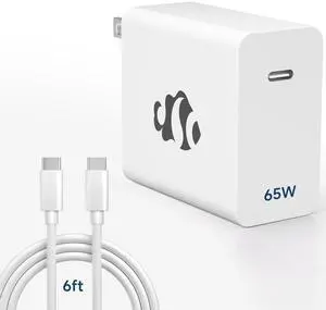 NIMO 65W GaN USB C Fast Charger, Compact PD 3.0 Adapter with 6.6ft Cable, Reliable Laptop Power Block for MacBook Pro/Air, iPhone-17/16 Pro Max, iPad, Sam-sung-S26/S25, PPS Charger for Travel Office NIMO 65W GaN USB C Fast Charger, Compact PD 3.0 Adapter with 6.6ft Cable, Reliable Laptop Power Block for MacBook Pro/Air, iPhone-17/16 Pro Max, iPad, Sam-sung-S26/S25, PPS Charger for Travel Office