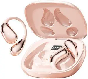 Wireless Open Ear Buds OWS Hanging Earphones Bluetooth 5.4 Around Over The Ear Sport Air Bone Conduction Earbuds Sit Outside for Exercising Running Headphones with Microphone Earhook Trucker He Wireless Open Ear Buds OWS Hanging Earphones Bluetooth 5.4 Around Over The Ear Sport Air Bone Conduction Earbuds Sit Outside for Exercising Running Headphones with Microphone Earhook Trucker He
