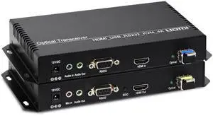 ORIVISION 4K30 HDMI KVM Extender Over Fiber Optic up to 10km with Remote Power Control, USB 2.0, Bi-Directional Audio/RS232, LC Single Mode 1 Core (Transmitter + Receiver) ORIVISION 4K30 HDMI KVM Extender Over Fiber Optic up to 10km with Remote Power Control, USB 2.0, Bi-Directional Audio/RS232, LC Single Mode 1 Core (Transmitter + Receiver)