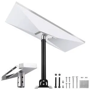 Sactulaz Starlink Gen 3 Mounting Kit - 180 Adjustable Heavy Duty Steel Pivot Mount for Roof/Wall/Pole, Compatible with V3 Standard Satellite Dish, Includes 18" Pole & Pipe Adapter & Accessories Sactulaz Starlink Gen 3 Mounting Kit - 180 Adjustable Heavy Duty Steel Pivot Mount for Roof/Wall/Pole, Compatible with V3 Standard Satellite Dish, Includes 18" Pole & Pipe Adapter & Accessories
