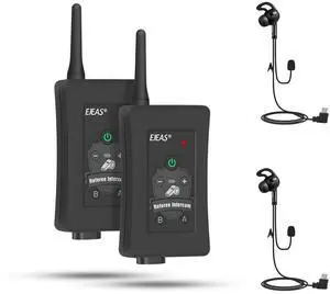 EJEAS FBIM Professional Football Referee Bluetooth Intercom Headset Communication System with CVC Noise Reduction and Armbag for 4 Referees Intercom (2 Pack) EJEAS FBIM Professional Football Referee Bluetooth Intercom Headset Communication System with CVC Noise Reduction and Armbag for 4 Referees Intercom (2 Pack)