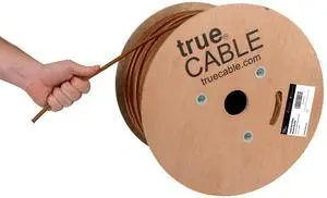 TRUE CABLE Cat6 Direct Burial Bulk Ethernet, Gel Filled, Unshielded, 1000ft, Brown, Outdoor OSP Jacket, Waterproof, UV Resistant, 23AWG Solid Bare Copper, 550MHz, PoE++ (4PPoE) TRUE CABLE Cat6 Direct Burial Bulk Ethernet, Gel Filled, Unshielded, 1000ft, Brown, Outdoor OSP Jacket, Waterproof, UV Resistant, 23AWG Solid Bare Copper, 550MHz, PoE++ (4PPoE)