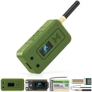 Meshnology ESP32 LoRa V4 Development Board +L76 GNSS Module +3000mAh Battery +Green Case, ESP32-S3 SX1262 LoRa WiFi Bluetooth 2MB PSRAM 16MB Flash 915MHz Antenna OLED Support GPS Solar for Meshtastic Meshnology ESP32 LoRa V4 Development Board +L76 GNSS Module +3000mAh Battery +Green Case, ESP32-S3 SX1262 LoRa WiFi Bluetooth 2MB PSRAM 16MB Flash 915MHz Antenna OLED Support GPS Solar for Meshtastic