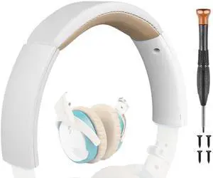 SOULWIT Replacement Headband Kit for Bose SoundLink On-Ear (OE) Headphones, Headset Head Band Top Cushion Cover Repair Part, Easy DIY Installation - White & Beige SOULWIT Replacement Headband Kit for Bose SoundLink On-Ear (OE) Headphones, Headset Head Band Top Cushion Cover Repair Part, Easy DIY Installation - White & Beige
