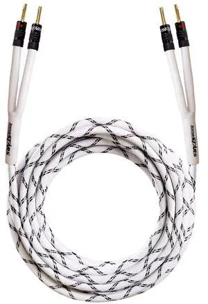InnoStars 12 AWG Speaker Cablewith Banana Plugs (35 Feet - 10.7 Meter) 12 Gauge Banana Wire for Bi-Wire Bi-Amp HiFi Surround Sound - 99.99% OFC Copper, Gold Plated Tips - White InnoStars 12 AWG Speaker Cablewith Banana Plugs (35 Feet - 10.7 Meter) 12 Gauge Banana Wire for Bi-Wire Bi-Amp HiFi Surround Sound - 99.99% OFC Copper, Gold Plated Tips - White
