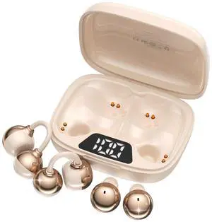 FADCAMELOS 2-in-1 Wireless Earbuds Set, Open-Ear Clip & Mini Sleep Headphones, 36H Battery, Bass Sound, Ultra Comfortable, IPX5 Waterproof, Stylish for Work/Sport/Sleep FADCAMELOS 2-in-1 Wireless Earbuds Set, Open-Ear Clip & Mini Sleep Headphones, 36H Battery, Bass Sound, Ultra Comfortable, IPX5 Waterproof, Stylish for Work/Sport/Sleep