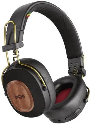 House of Marley Positive Vibration Riddim On-Ear Headphones, 50-Hour Playtime, Quick Charge, Crystal Clear Calls, Sustainable Bamboo (Rasta) House of Marley Positive Vibration Riddim On-Ear Headphones, 50-Hour Playtime, Quick Charge, Crystal Clear Calls, Sustainable Bamboo (Rasta)