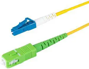SpeedyFiberTX 1-Pack 200 Feet SC/APC to LC/UPC Slim Simplex Riser OFNR Fiber Patch Cable, Corning SMF-28 Singlemode 9/125um Ultra Fiber, OS1/OS2 Compatible SpeedyFiberTX 1-Pack 200 Feet SC/APC to LC/UPC Slim Simplex Riser OFNR Fiber Patch Cable, Corning SMF-28 Singlemode 9/125um Ultra Fiber, OS1/OS2 Compatible