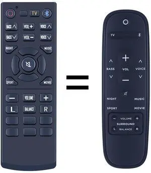 PZL New Replacement Remote Control for Polk React Review Sound Bar PZL New Replacement Remote Control for Polk React Review Sound Bar