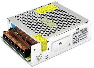 AC to DC Converter 12V 10A 120W SMPS 220V/110V to 12V Converter DC Power Supply Voltage Transformer for LED Car Devices and Camera Security Systems (DC-12V-120W) AC to DC Converter 12V 10A 120W SMPS 220V/110V to 12V Converter DC Power Supply Voltage Transformer for LED Car Devices and Camera Security Systems (DC-12V-120W)