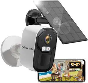CEMANTA 2K Security Camera Wireless Outdoor, Solar Powered WiFi Cameras for Home Security, Free Cloud Storage, 2.4G/5Ghz WiFi, Color Night Vision, Weatherproof, 2-Way Audio, Compatible with Ale CEMANTA 2K Security Camera Wireless Outdoor, Solar Powered WiFi Cameras for Home Security, Free Cloud Storage, 2.4G/5Ghz WiFi, Color Night Vision, Weatherproof, 2-Way Audio, Compatible with Ale