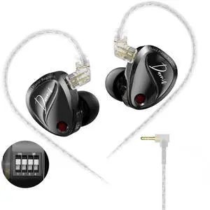 KZ Duonic in-Ear Monitor Headphones, Triple-Magnet Planar Magnetic + Super-Linear Dynamic Dual Driver Earbuds, HiFi Bass Earphone Comfort-fit Noise Isolating IEM for Musician (Nomic, Tuning) KZ Duonic in-Ear Monitor Headphones, Triple-Magnet Planar Magnetic + Super-Linear Dynamic Dual Driver Earbuds, HiFi Bass Earphone Comfort-fit Noise Isolating IEM for Musician (Nomic, Tuning)