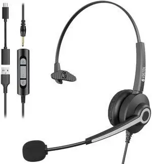 Voistek USB Headset with Microphon,Single-Ear Headset for PC Laptop Voistek USB Headset with Microphon,Single-Ear Headset for PC Laptop