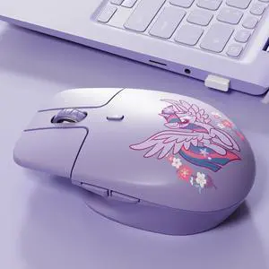 My Little Pony Silent Wireless Mouse -M03 Innovative Floating Button Design, Quiet Clicks, 3 Adjustable DPI (800/1600/3200), Dual-Mode (2.4GHz/Bluetooth), Ergonomic for Mac/Windows (Purple) My Little Pony Silent Wireless Mouse -M03 Innovative Floating Button Design, Quiet Clicks, 3 Adjustable DPI (800/1600/3200), Dual-Mode (2.4GHz/Bluetooth), Ergonomic for Mac/Windows (Purple)