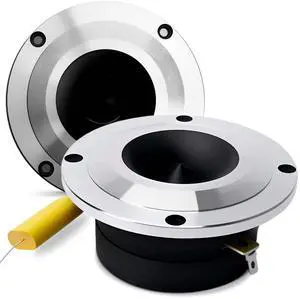 BONCHIZIA Super Tweeter, Bullet Tweeter for Car Audio,1.8" 400 Watt High Compression Aluminum Bullet Super Tweeters with 1" Voice Coil, 1 Pair BONCHIZIA Super Tweeter, Bullet Tweeter for Car Audio,1.8" 400 Watt High Compression Aluminum Bullet Super Tweeters with 1" Voice Coil, 1 Pair