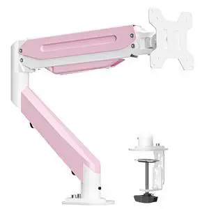 Suptek Monitor Mount Gas Spring Monitor Arm Desk Mount Fully Adjustable Fits 17 20 22 23 24 26 27 32 35 inch Monitors Weight Capacity up to 24.25 lbs, Pink Suptek Monitor Mount Gas Spring Monitor Arm Desk Mount Fully Adjustable Fits 17 20 22 23 24 26 27 32 35 inch Monitors Weight Capacity up to 24.25 lbs, Pink
