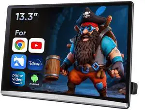 13.3" Android Car TV Headrest Video Player for Back Seat, Support 5G WiFi Phone Link Bluetooth Airplay USB HDMI in/Out Portable TV Monitor Touchscreen 13.3" Android Car TV Headrest Video Player for Back Seat, Support 5G WiFi Phone Link Bluetooth Airplay USB HDMI in/Out Portable TV Monitor Touchscreen