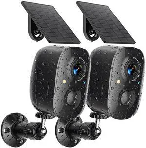 JESIOO Security Cameras Wireless Outdoor 2K Solar Powered WiFi Cameras for Home Security,AI Motion Detection,Siren Alarm,Spotlight Color Night Vision,2-Way Audio,SD/Cloud Storage (2 Solar Cams) JESIOO Security Cameras Wireless Outdoor 2K Solar Powered WiFi Cameras for Home Security,AI Motion Detection,Siren Alarm,Spotlight Color Night Vision,2-Way Audio,SD/Cloud Storage (2 Solar Cams)