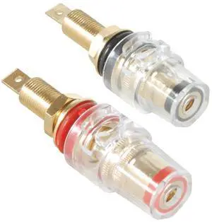 Dayton Audio BPFI-G Fully Insulated Binding Post Banana Jack Pair Gold Dayton Audio BPFI-G Fully Insulated Binding Post Banana Jack Pair Gold