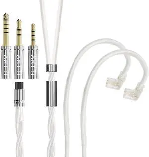 ARTTI A9 Earphone Cable 2.5/3.5/4.4mm 3in1 Plug 2 Cores 756 Strands Silver-Plated 7N OCC Copper Upgrade Cable, DQC/MMCX Plug (QDC Straight) ARTTI A9 Earphone Cable 2.5/3.5/4.4mm 3in1 Plug 2 Cores 756 Strands Silver-Plated 7N OCC Copper Upgrade Cable, DQC/MMCX Plug (QDC Straight)