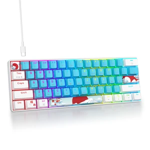 surmen 60% Mechanical Gaming Keyboard,RGB Compact Wired Keyboard 60 Percent Backlight Anti-ghosting for Windows Laptop PC (61 Blue) surmen 60% Mechanical Gaming Keyboard,RGB Compact Wired Keyboard 60 Percent Backlight Anti-ghosting for Windows Laptop PC (61 Blue)