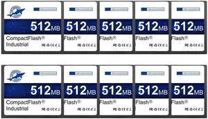 Dogfish Compact Flash Memory Card 512MB 10PACK Industrial CF Type I Card FAT16 for Industrial Equipment and Vintage Digital Cameras Dogfish Compact Flash Memory Card 512MB 10PACK Industrial CF Type I Card FAT16 for Industrial Equipment and Vintage Digital Cameras