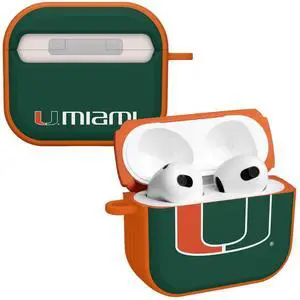 Affinity Bands Miami Hurricanes HDX Case Cover Compatible with Apple AirPods Gen 3 (Classic) Affinity Bands Miami Hurricanes HDX Case Cover Compatible with Apple AirPods Gen 3 (Classic)