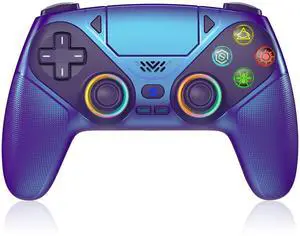 Gamrombo RGB Wireless Controller for PS5/PC Bluetooth Gamepad with Turbo, Macro, Dual Vibration, 6-Axis Motion, 3.5mm Audio Jack & 1000mAh Battery Gamrombo RGB Wireless Controller for PS5/PC Bluetooth Gamepad with Turbo, Macro, Dual Vibration, 6-Axis Motion, 3.5mm Audio Jack & 1000mAh Battery