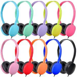 OSSZIT Kids Headphones Bulk for School Classroom 10 Pac,On Ear OSSZIT Kids Headphones Bulk for School Classroom 10 Pac,On Ear