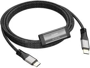 Elecan High Speed USB 3.1 PC to PC Transfer Cable 6 FT for Windows & macOS, USB C to C Direct Data Sync Link Bridge Cord with Built-in Software, for File Transfer & Data Migration Between 2 Computers Elecan High Speed USB 3.1 PC to PC Transfer Cable 6 FT for Windows & macOS, USB C to C Direct Data Sync Link Bridge Cord with Built-in Software, for File Transfer & Data Migration Between 2 Computers