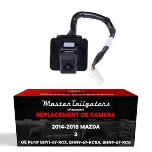 Master Tailgaters Replacement for Mazda 3 Hatchback (2014-2018) Backup Camera OE Part # BHY1-67-RCX, BHN9-67-RC0A, BHN9-67-RC0 Master Tailgaters Replacement for Mazda 3 Hatchback (2014-2018) Backup Camera OE Part # BHY1-67-RCX, BHN9-67-RC0A, BHN9-67-RC0