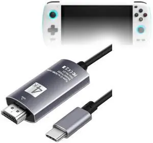 BoxWave Cable Compatible with Ayn Odin - SmartDisplay Cable - USB Type-C to HDMI (6 ft), USB C/HDMI Cable - Jet Black BoxWave Cable Compatible with Ayn Odin - SmartDisplay Cable - USB Type-C to HDMI (6 ft), USB C/HDMI Cable - Jet Black